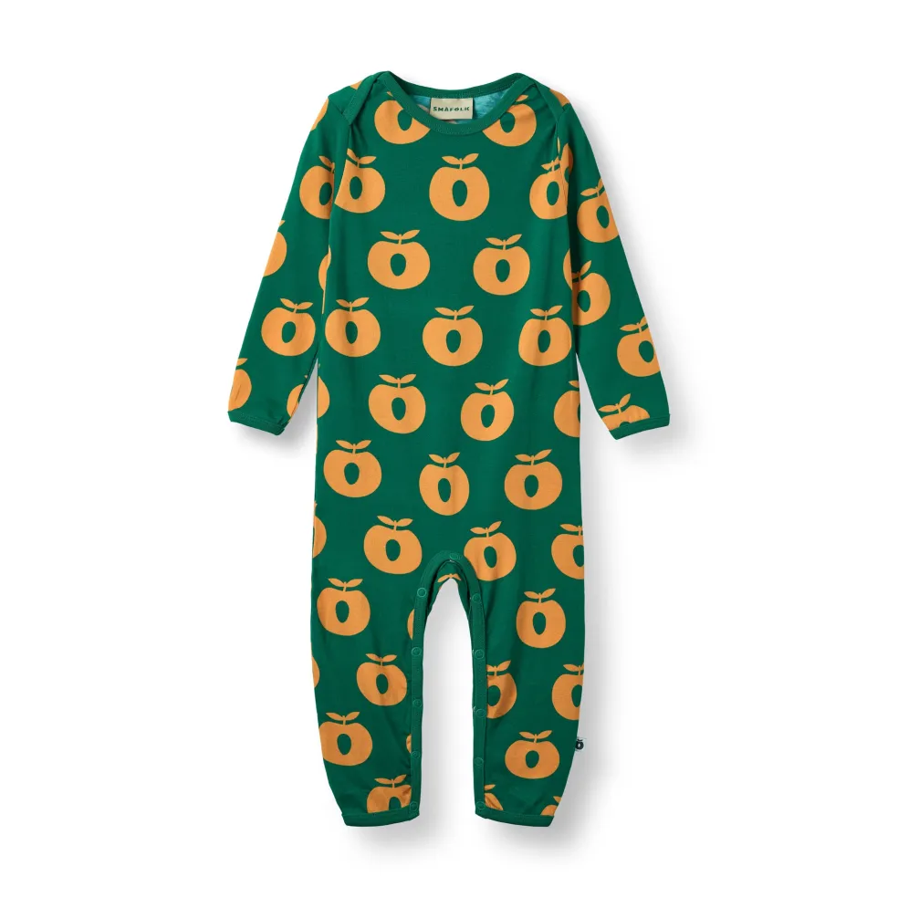 Ulm Long-Sleeved Baby Suit with Apples Cedar tree