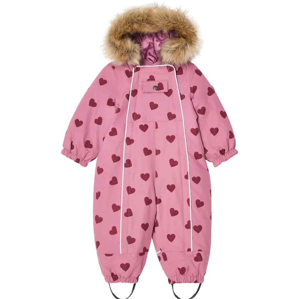 Val D'Isere Vinteroverall Mauve Hearts