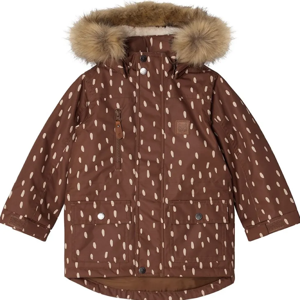 Val Thorens Prickig Parkas Brun