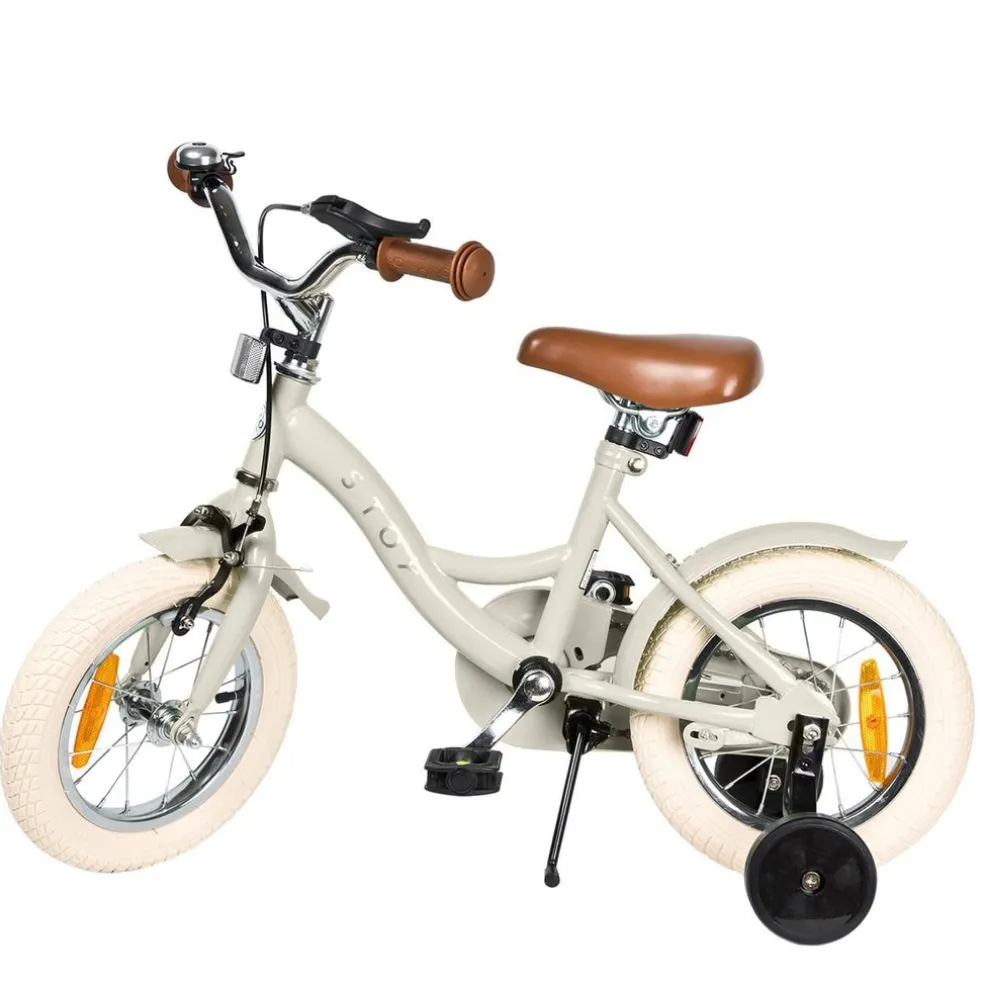 12" Vintage Cykel Beige