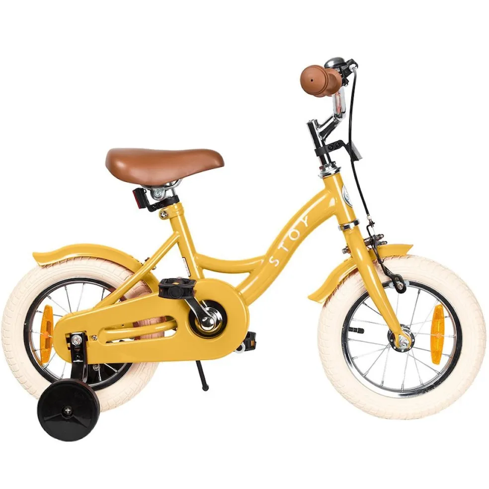 12" Vintage Cykel Yellow