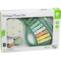 Vintage Musikinstrumentset Grön
