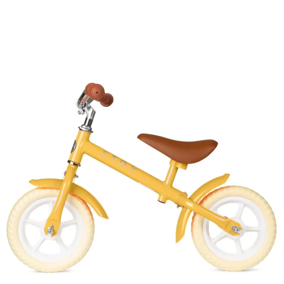 10" Vintage Springcykel Yellow