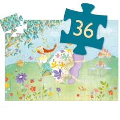 Vårprinsesspussel - 36 Bitar Multi