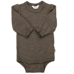 Wool Baby Body Brown Melange
