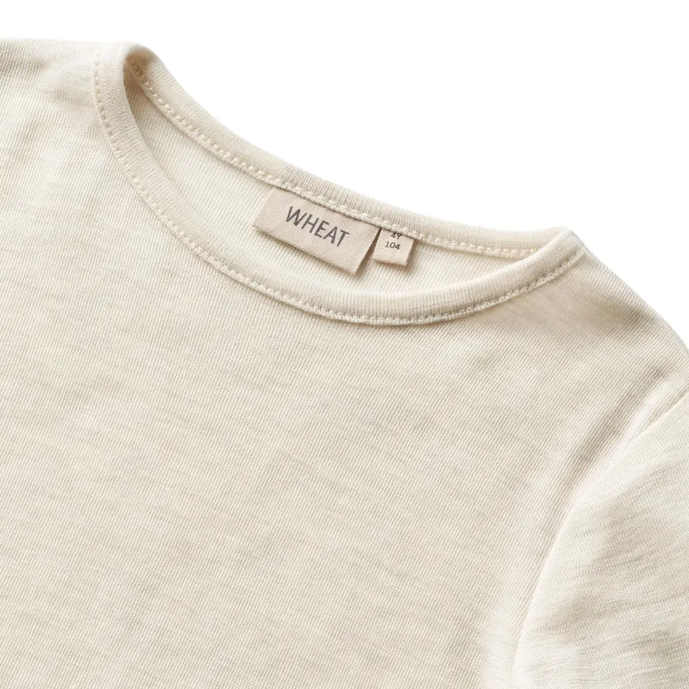 Wool T-Shirt L/S Alfie-1141 eggshell melange