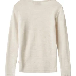 Wool T-Shirt L/S Alfie-1141 eggshell melange