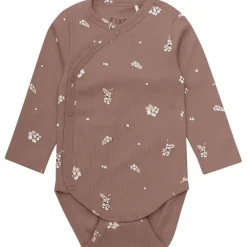 Wrap Body LS 2-Pack Rib Deep Taupe Wrap Body Baby Body Deep Taupe Kollektion
