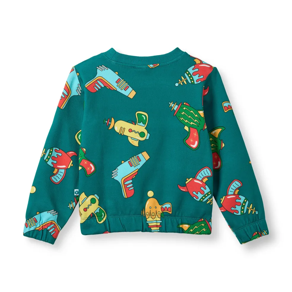 Yapeen With Space Blasters Sweatshirt Petroleum Green