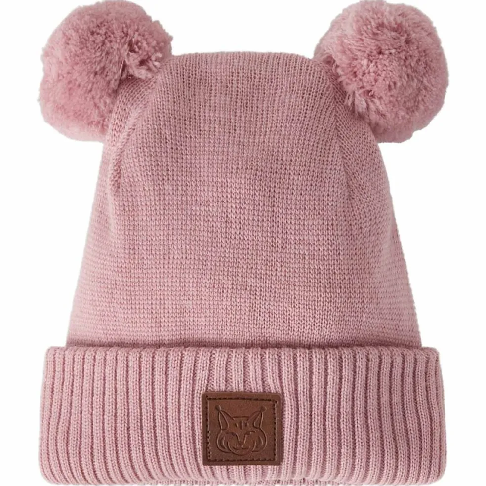Zermatt Beanie med Pom Poms Woody Rose